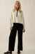 Promise the Label Textured Split-Hem Sweater Pants