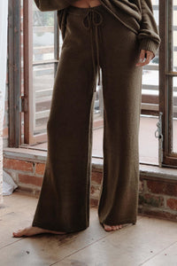 Promise the Label Textured Split-Hem Sweater Pants - ShopPromesa