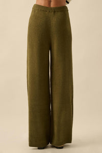 Promise the Label Textured Split-Hem Sweater Pants - ShopPromesa
