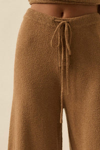 Promise the Label Textured Split-Hem Sweater Pants - ShopPromesa