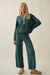 Promise the Label Textured Split-Hem Sweater Pants