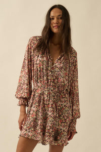 Picking Wildflowers Floral Mesh Belted Romper - ShopPromesa