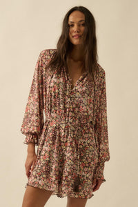 Picking Wildflowers Floral Mesh Belted Romper - ShopPromesa