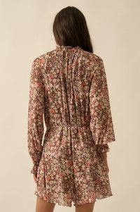 Picking Wildflowers Floral Mesh Belted Romper - ShopPromesa