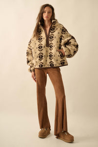 Touch of Flair Vegan Suede Flare Pants - ShopPromesa