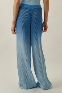 Fade Out Ombre Crochet Open-Knit Drawstring Pants - ShopPromesa