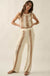 See You Soon Striped Crochet-Knit Sweater Pants - ShopPromesa