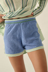 High Tide Stripe-Detail Knit Sweater Shorts - ShopPromesa