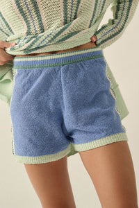 High Tide Stripe-Detail Knit Sweater Shorts - ShopPromesa