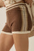 High Tide Stripe-Detail Knit Sweater Shorts - ShopPromesa