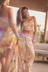 Fantasy Island Tropical-Print Wide-Leg Pants - ShopPromesa