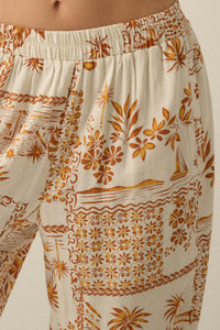 Fantasy Island Tropical-Print Wide-Leg Pants - ShopPromesa