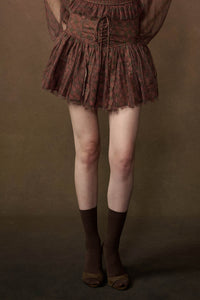 Adore Me Floral Tulle Layered Drop-Waist Mini Skort - ShopPromesa