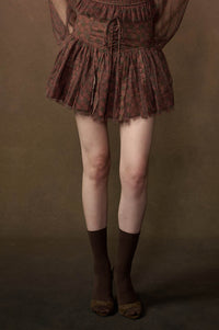 Adore Me Floral Tulle Layered Drop-Waist Mini Skort - ShopPromesa