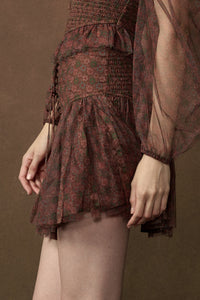 Adore Me Floral Tulle Layered Drop-Waist Mini Skort - ShopPromesa