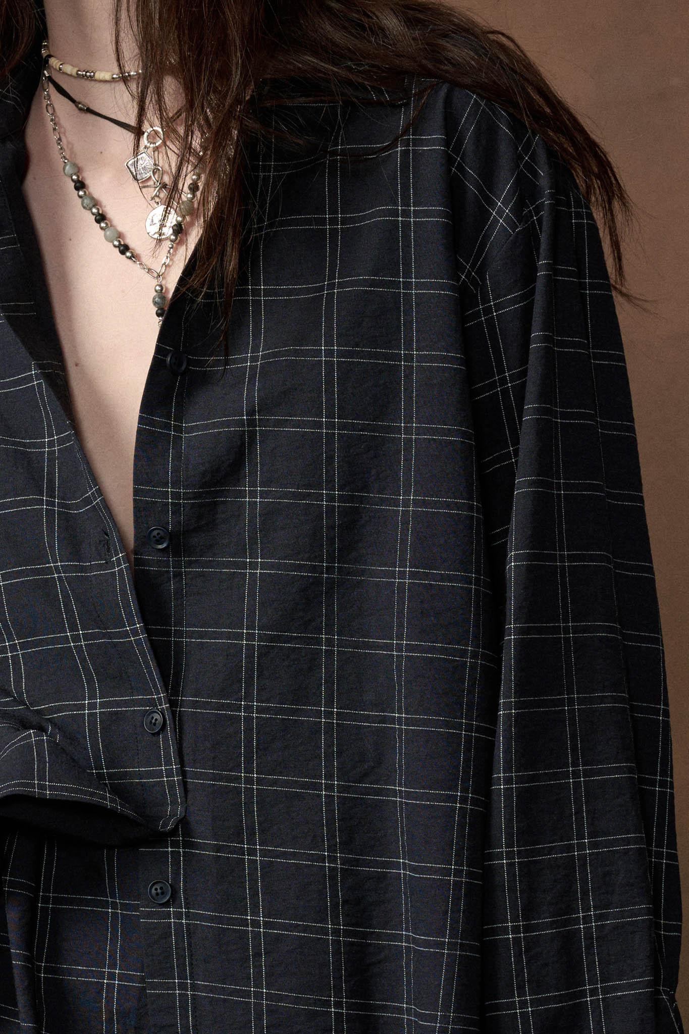 Boxed In Plaid Button-Front Belted Shirt Romper - ShopPromesa
