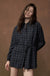 Boxed In Plaid Button-Front Belted Shirt Romper - ShopPromesa