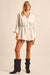 Boxed In Plaid Button-Front Belted Shirt Romper - ShopPromesa