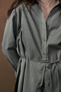 Street Smarts Stretch Twill Belted Shirt Romper - ShopPromesa