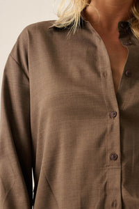 Street Smarts Stretch Twill Belted Shirt Romper - ShopPromesa