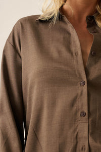 Street Smarts Stretch Twill Belted Shirt Romper - ShopPromesa