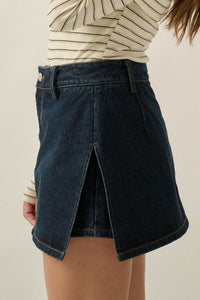 Jean Therapy High-Waist Denim Mini Skort - ShopPromesa