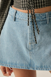 Jean Therapy High-Waist Denim Mini Skort - ShopPromesa