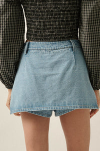 Jean Therapy High-Waist Denim Mini Skort - ShopPromesa