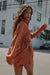One Last Time Striped Chiffon Belted Shirt Romper - ShopPromesa