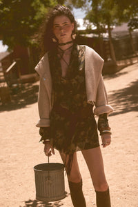 Truly Blessed Floral Button-Up Belted Shirt Romper - ShopPromesa