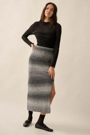 Hue Are You Ombre Knit Maxi Sweater Skirt - ShopPromesa