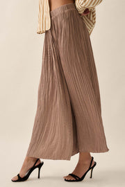 Luster of Luxury Pleated Textured Satin Maxi Skirt - ShopPromesa