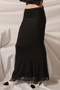 Under the Stars Studded Lace Mermaid Maxi Skirt - ShopPromesa