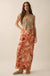 Dream Weaver Abstract-Print Satin Maxi Skirt - ShopPromesa
