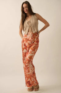 Dream Weaver Abstract-Print Satin Maxi Skirt - ShopPromesa