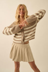 Soft Serve Vegan Suede Pleated Mini Skirt - ShopPromesa