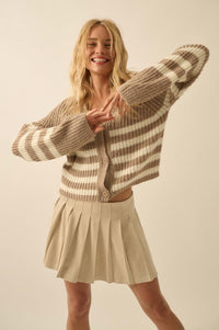 Soft Serve Vegan Suede Pleated Mini Skirt - ShopPromesa