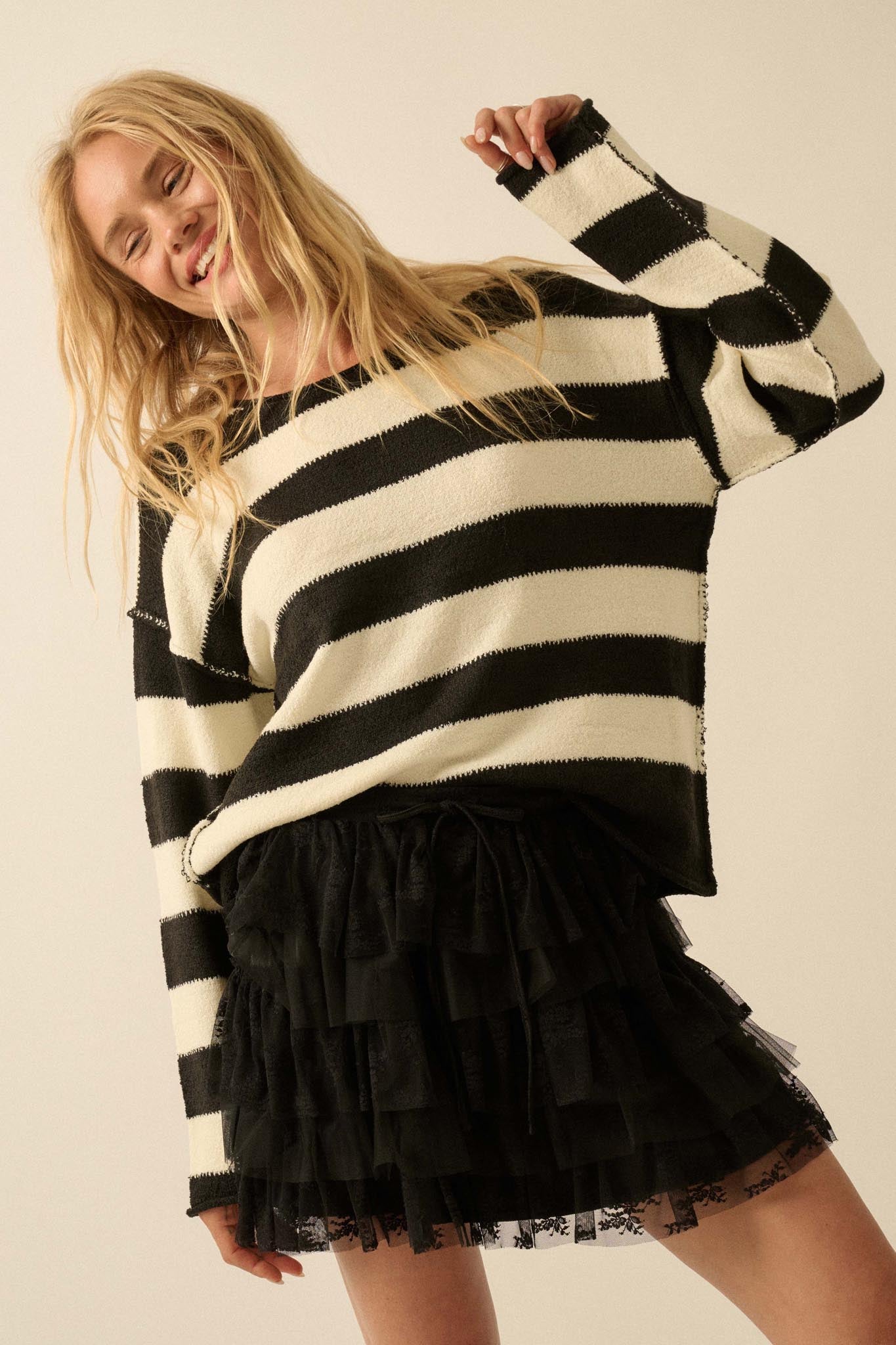 Dolled Up Lace and Mesh Tiered Ruffle Mini Skirt - ShopPromesa