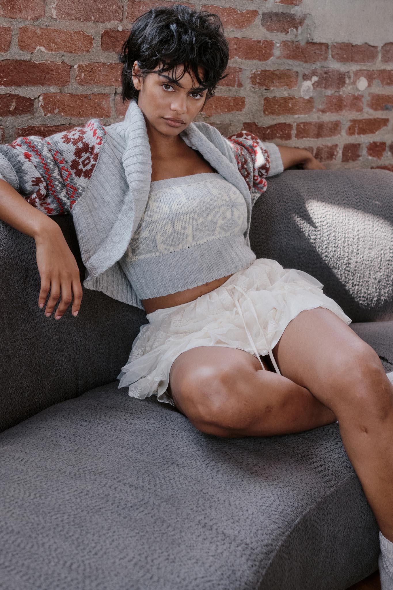 Dolled Up Lace and Mesh Tiered Ruffle Mini Skirt