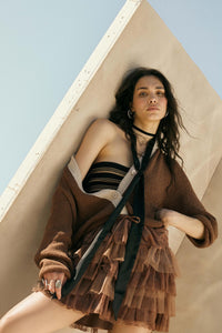 Dolled Up Lace and Mesh Tiered Ruffle Mini Skirt - ShopPromesa