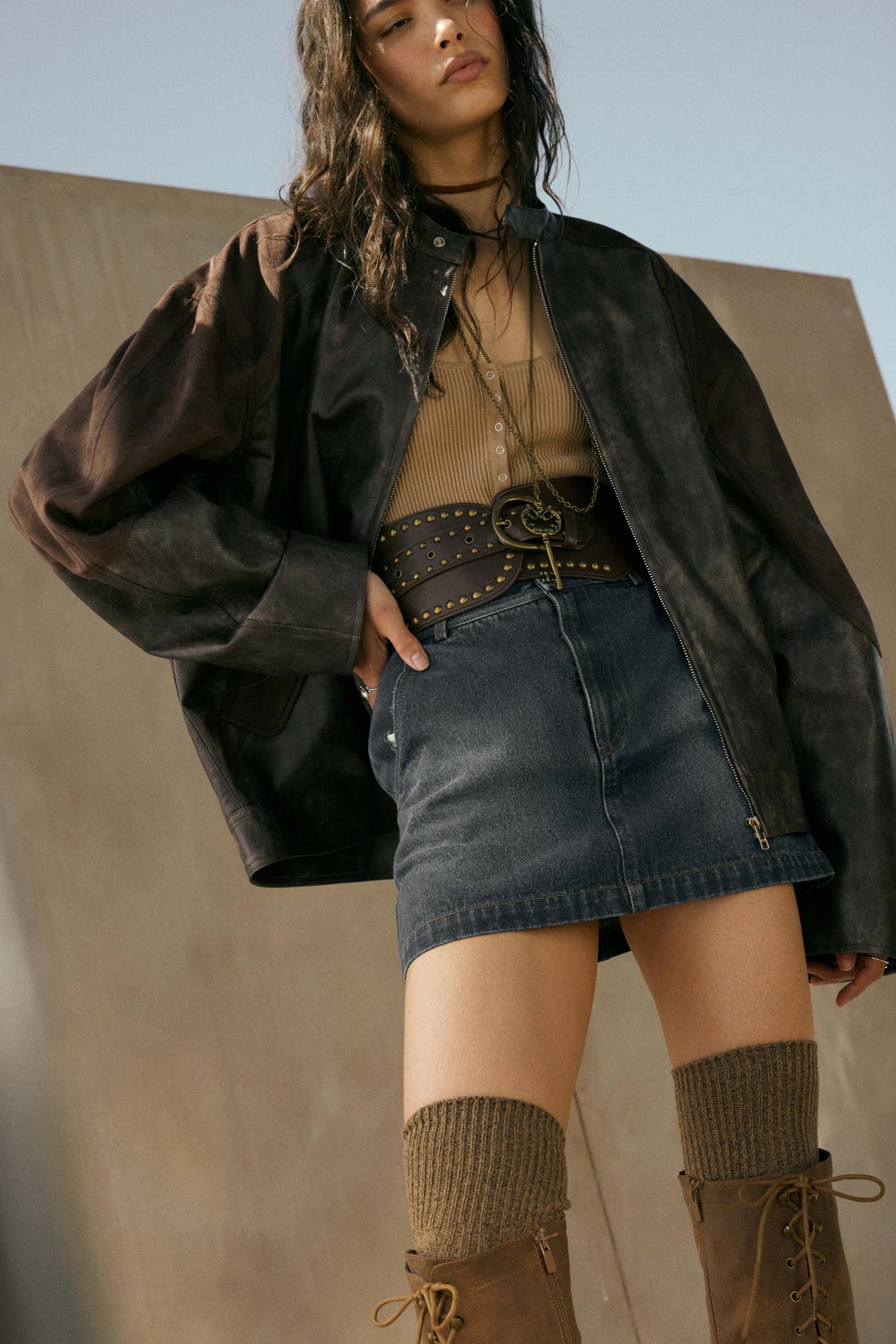 Blue Jean Baby Denim Pocket Mini Skirt - ShopPromesa