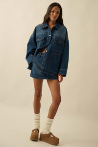 Blue Jean Baby Denim Pocket Mini Skirt - ShopPromesa