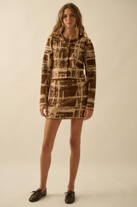 Squared Away Plaid Jacquard-Knit Mini Skort - ShopPromesa