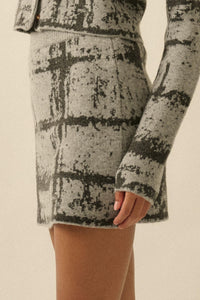 Squared Away Plaid Jacquard-Knit Mini Skort - ShopPromesa