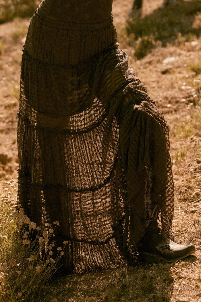 Dreaming of You Striped Lace Tiered Maxi Skirt - ShopPromesa