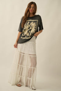 Dreaming of You Striped Lace Tiered Maxi Skirt - ShopPromesa