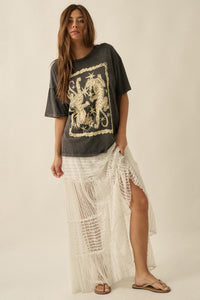 Dreaming of You Striped Lace Tiered Maxi Skirt - ShopPromesa