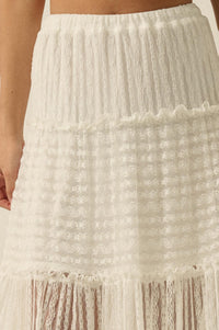Dreaming of You Striped Lace Tiered Maxi Skirt - ShopPromesa