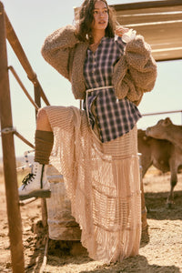 Dreaming of You Striped Lace Tiered Maxi Skirt - ShopPromesa