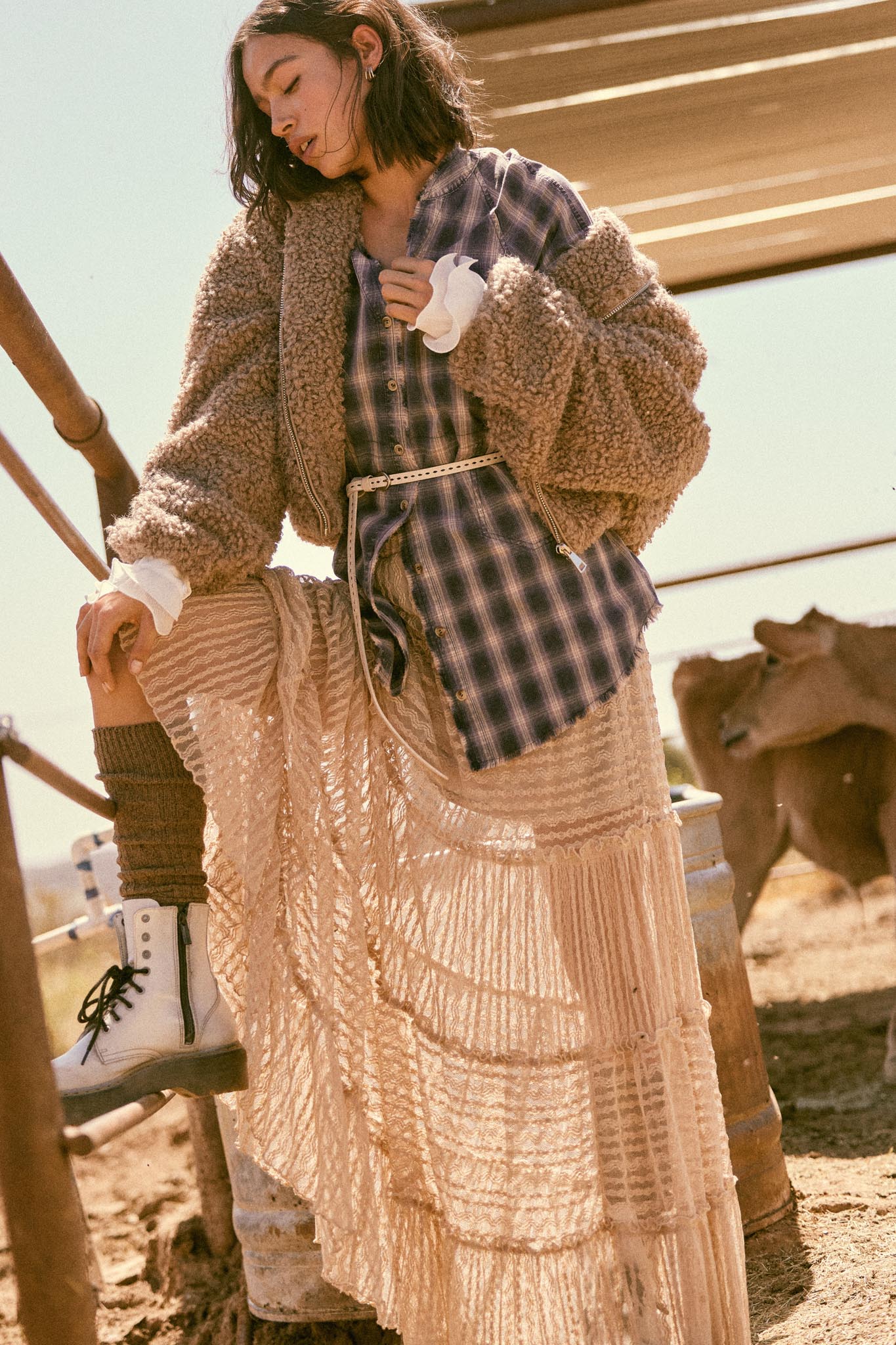 Dreaming of You Striped Lace Tiered Maxi Skirt - ShopPromesa